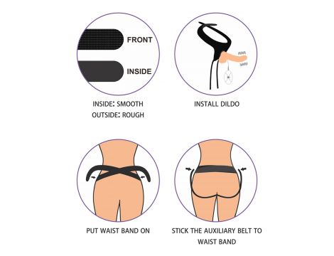 Vibrating Easy Strapon Set 8.5'' - 18