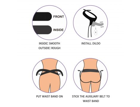 Vibrating Easy Strapon Set Black - 6