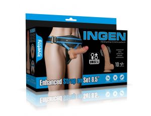 Vibrating Enhanced Strap on Set 8.5'' L/XL/2XL