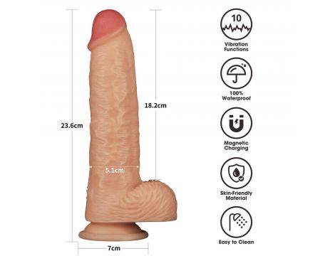 Vibrating Enhanced Strap on Set 9.5'' XS/S/M - 2
