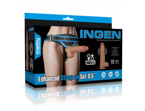 Vibrating Enhanced Strap on Set 9.5'' L/XL/2XL - 3