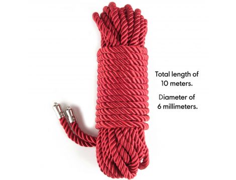 Rebellion Reign Crimson Silky Bondage Rope - 3