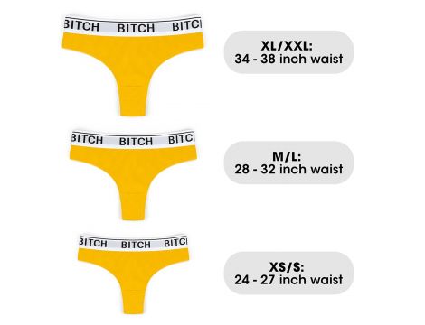 Bitch Vibrating Panties (34~38 inch waist) - 6
