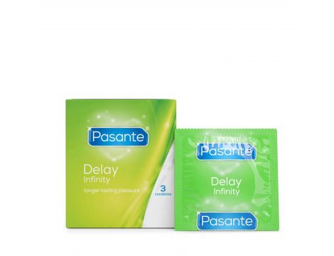Pasante Delay/Infinity Condoms 3 pcs - 2