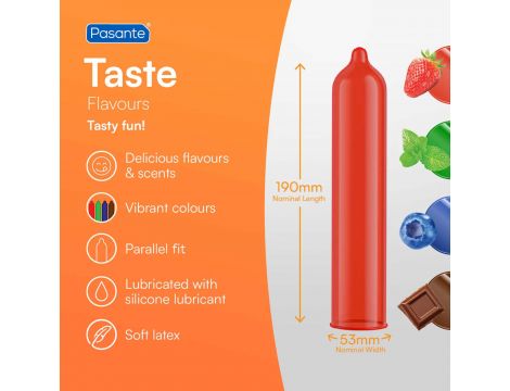 Pasante Flavours/Taste Condoms 12 psc - 2