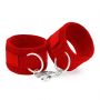 TOUGH LOVE VELCRO HANDCUFFS WITH EXTRA 40CM CHAIN CRUSHIOUS RED - 3