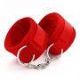TOUGH LOVE VELCRO HANDCUFFS WITH EXTRA 40CM CHAIN CRUSHIOUS RED - 5