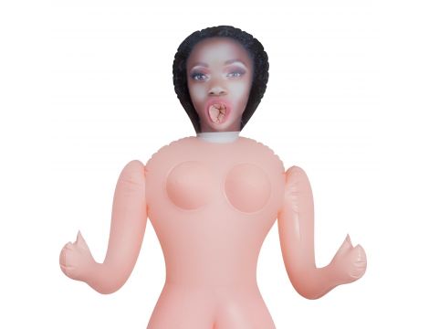 Lalka erotyczna dmuchana Crushious Lucia czarna 155 cm - 10