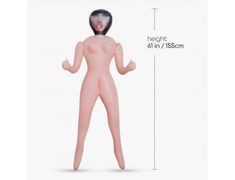 Lalka dmuchana erotyczna Crushious Marie 155 cm z masturbatorem - 9