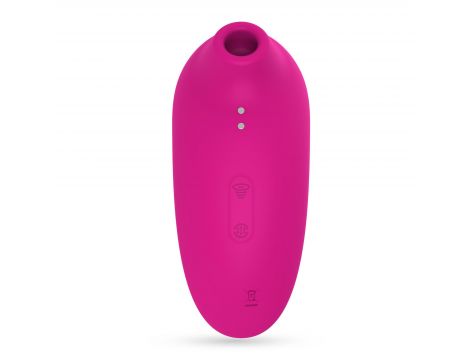 Stymulator łechtaczki Crushious Supernova ssący i stukający różowy USB 12cm - 9