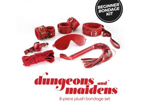 Zestaw BDSM Crushious Dungeons & Maidens czerwony