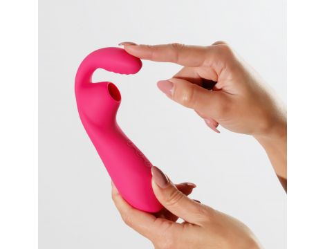 Wibrator punktu G ssący Crushious Cyrano silikonowy USB 18cm - 9