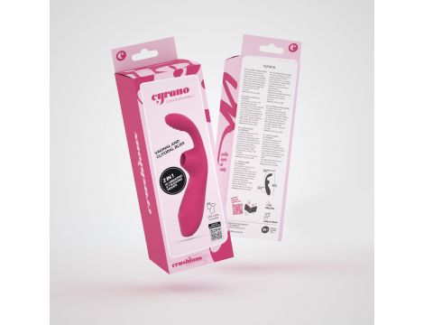 Wibrator punktu G ssący Crushious Cyrano silikonowy USB 18cm - 10