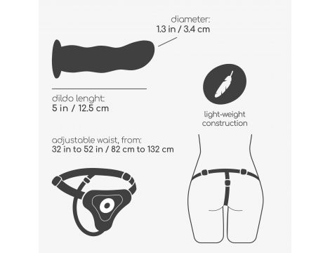 Strap on silikonowy Crushious Snapper czarny 12,5 cm - 7