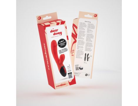 Wibrator króliczek Crushious Dare Dong silikonowy USB 20 cm - 10