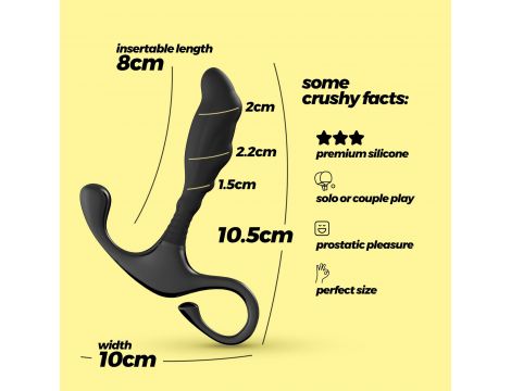 Masażer prostaty silikonowy Crushious Djinn 10,5 cm - 7