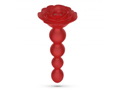Korek analny wirujący Crushious Rosaline z pilotem silikonowy 19cm - 4
