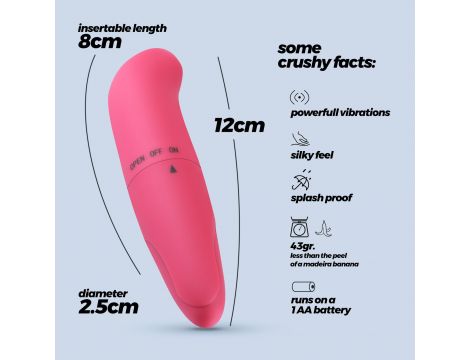 Wibrator punktu G Crushious G Finder mini różowy 8 cm - 4