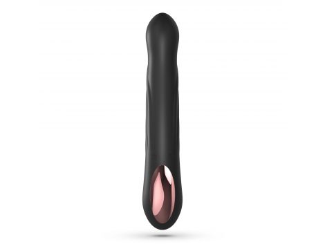 Wibrator króliczek Crushious Lapin silikonowy czarny USB 21,5 cm