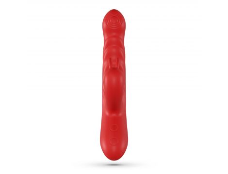 Wibrator króliczek Crushious Lapin posuwisty czerwony USB - 4