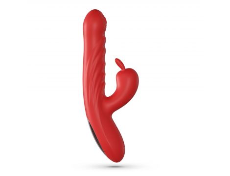 Wibrator króliczek Crushious Lapin posuwisty czerwony USB - 2