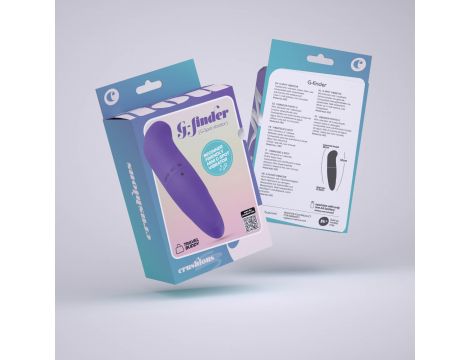 Mini wibrator punktu G Crushious GFinder fioletowy 12cm - 5
