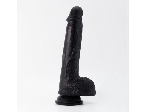Dildo realistyczne silikonowe Inviktus Crushious 22 cm czarny - 2