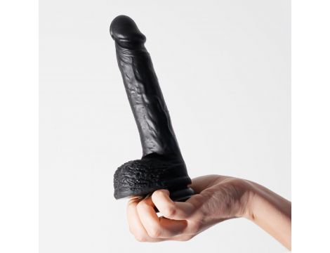 Dildo realistyczne silikonowe Inviktus Crushious 22 cm czarny - 6