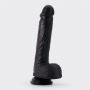 Dildo realistyczne silikonowe Inviktus Crushious 22 cm czarny - 6