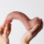 Dildo realistyczne Crushious Inviktus płynny silikon 22 cm cielisty - 6