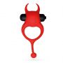 Pierścień erekcyjny wibrujący Daemon Crushious czerwony silikonowy 12,5 cm - 3