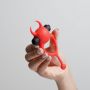Pierścień erekcyjny wibrujący Daemon Crushious czerwony silikonowy 12,5 cm - 7