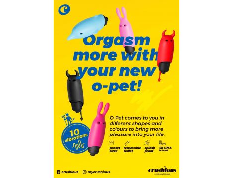 Wibrator króliczek Crushious O Pet różowy 10 funkcji - 7