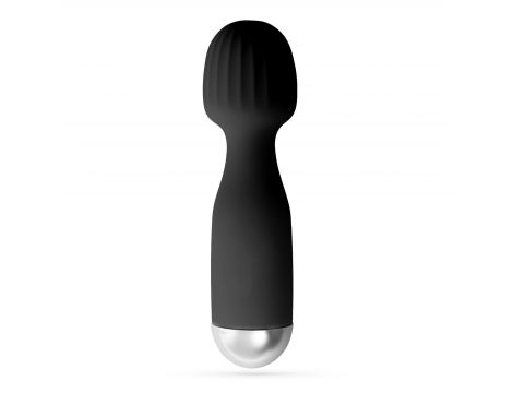 Mini wibrator wand Crushious Wanderlust czarny USB 15 cm - 2