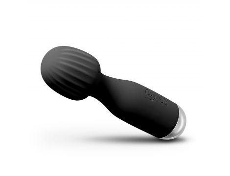 Mini wibrator wand Crushious Wanderlust czarny USB 15 cm - 3
