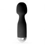 Mini wibrator wand Crushious Wanderlust czarny USB 15 cm - 3