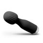 Mini wibrator wand Crushious Wanderlust czarny USB 15 cm - 4