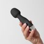 Mini wibrator wand Crushious Wanderlust czarny USB 15 cm - 8