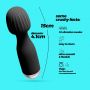 Mini wibrator wand Crushious Wanderlust czarny USB 15 cm - 6