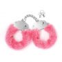 CRUSHIOUS SPANGLE METAL HANDCUFFS WITH PLUSH IN PINK - 4