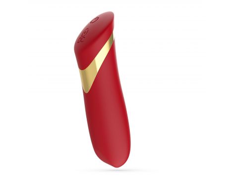 Mini wibrator Crushious Blinders ładowany czerwony silikonowy 10 cm - 3