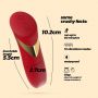 Mini wibrator Crushious Blinders ładowany czerwony silikonowy 10 cm - 7