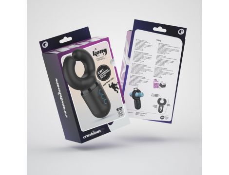Masturbator z naciskiem Crushious Kong silikonowy USB 16 cm - 7