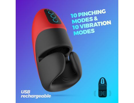 Masturbator wibrujący Pancho Crushious z zaciskiem 16,5 cm - 9