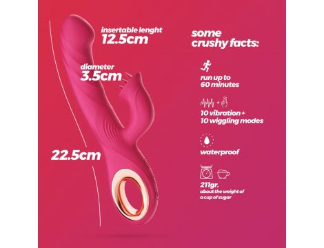 Wibrator króliczek Crushious Mirenca silikonowy 22,5 cm - 11