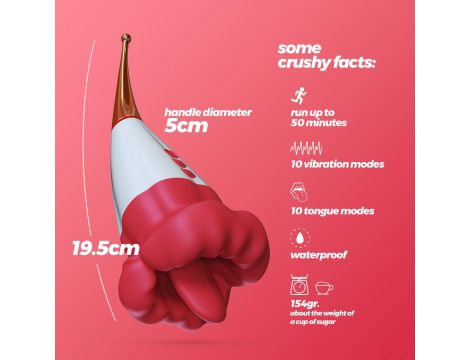 Stymulator podwójny Crushious Jagger silikonowy 19,5 cm - 9