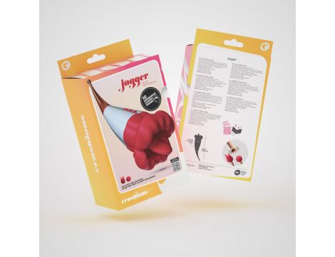 Stymulator podwójny Crushious Jagger silikonowy 19,5 cm - 7
