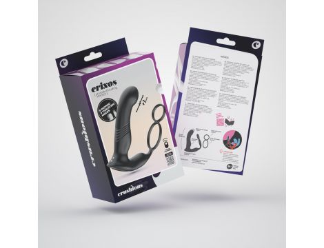 Masażer prostaty Crushious Erixos z pilotem silikonowy 16,5 cm - 6