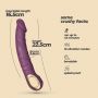Wibrator realistyczny Crushious Magnus Bend giętki fioletowy USB 22 5 cm - 7