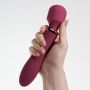 Masażer wibracyjny Jinx Crushious czerwone wino 21 cm - 5